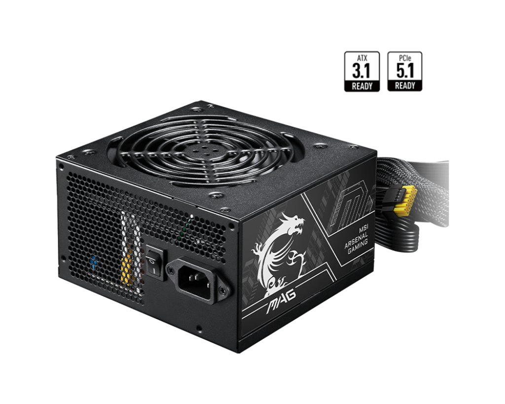 MSI 650W BRONZE PSU, MAG A650BN PCIE5 II - imagine 2