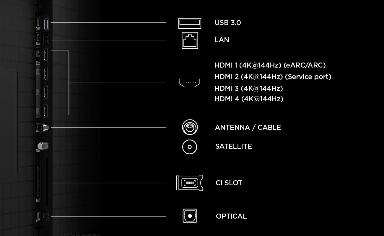 TCL Televizor SQD-MiniLed, 164 cm, Smart Google TV, 4K Ultra HD, 144Hz, Bang & Olufsen, Clasa, 65C8L - imagine 6