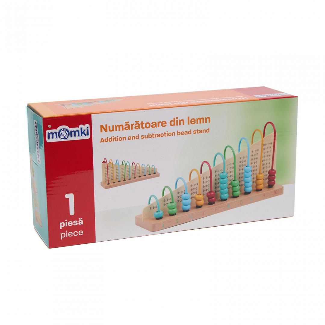MomKi NUMARATOARE COLORATA DIN LEMN, MKT1042 - imagine 3