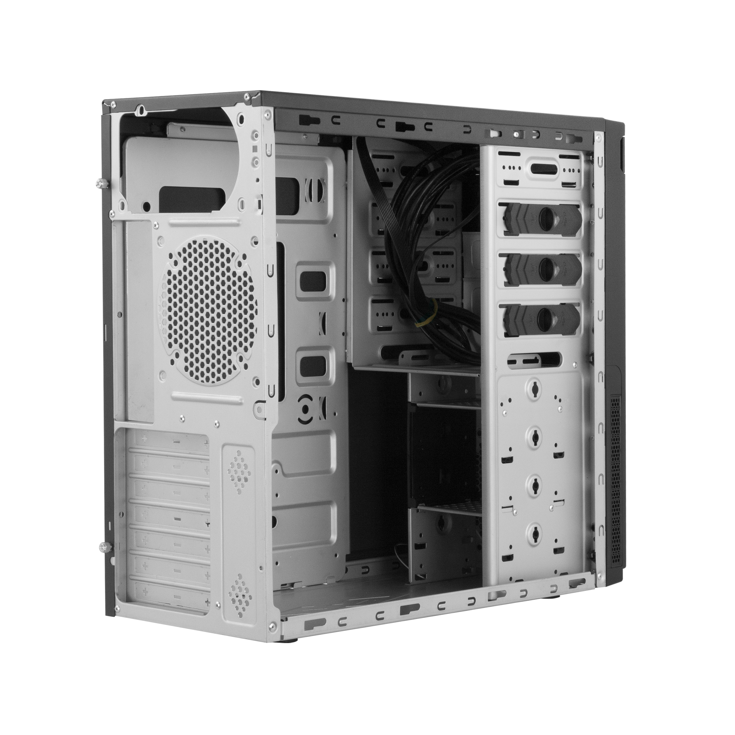 CHIEFTEC CARCASE, "Elox" middle tower Black, 2xUSB 3.0,2x USB 2.0,1x USB typeC, HC-10B-OP - imagine 6
