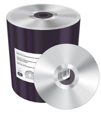 MediaRange DVD+R Double Layer 8.5GB|240min 8x speed, silver, unprinted/blank,Shrink 100, MR472