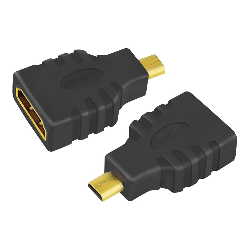 Logilink ADAPTOR video, Micro-HDMI (Type D)(T) la HDMI (M), conectori auriti, rezolutie, AH0010