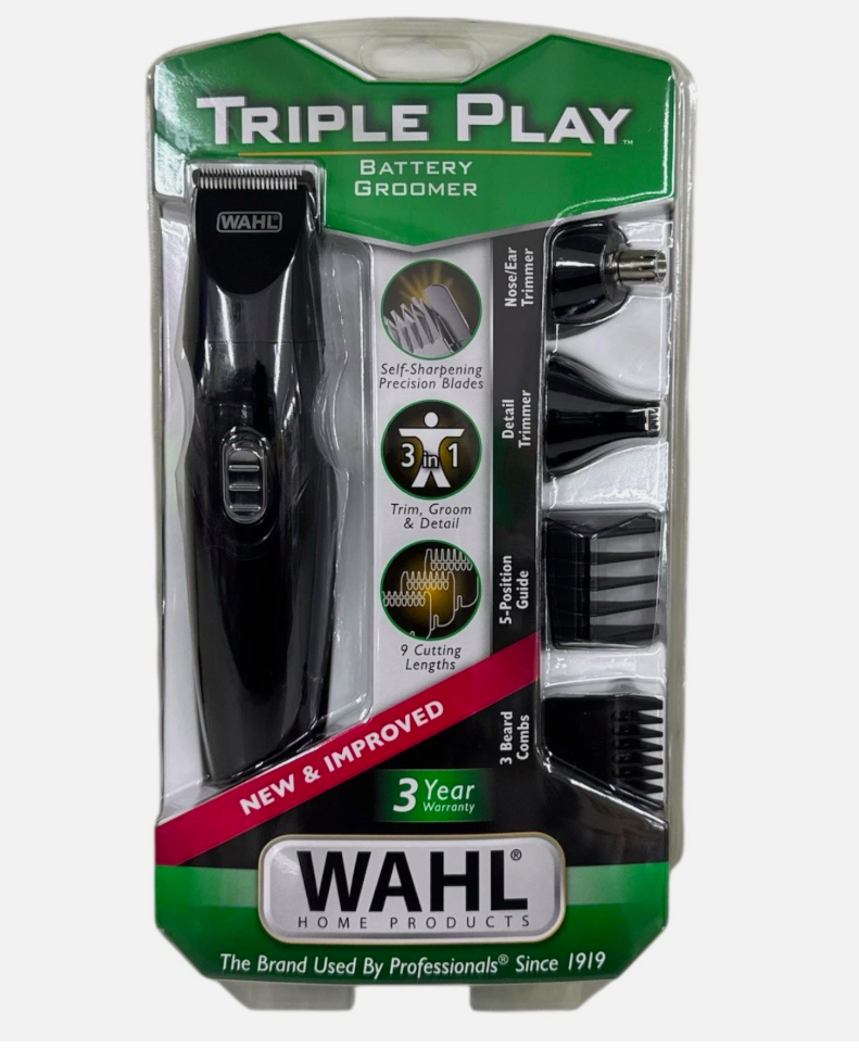 WAHL Triple Play Battery Groomer, 5537-6701