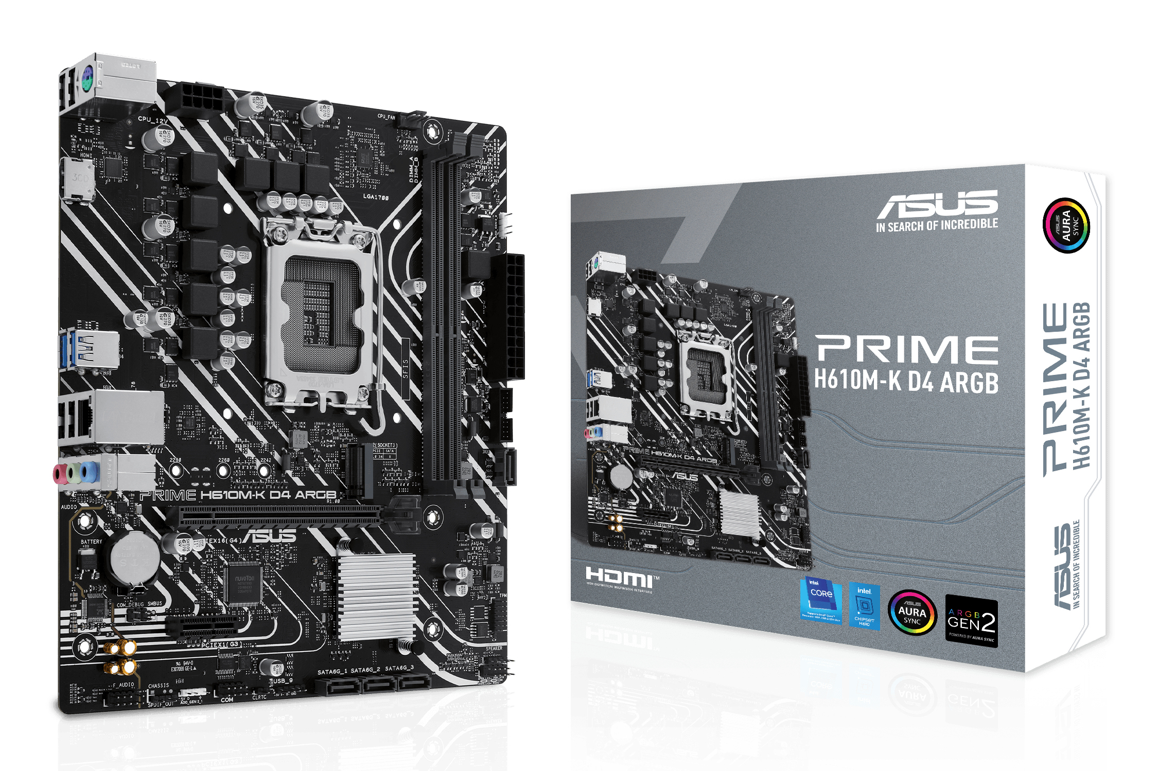 Asus LGA1700 1xHDMI, PRIME H610M-K D4 ARGB