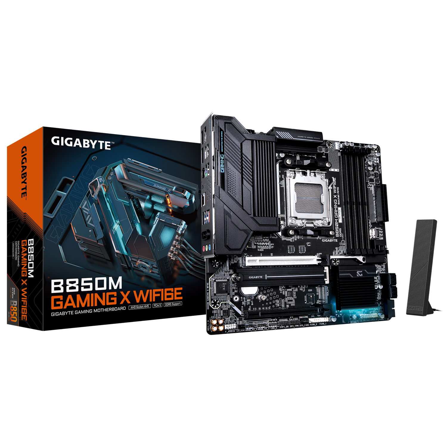 Gigabyte Placa de baza B850M GAMING X WIFI6E, AM5, DDR5, BT, mATX, Negru, B850M GAMING X WF6E - imagine 4