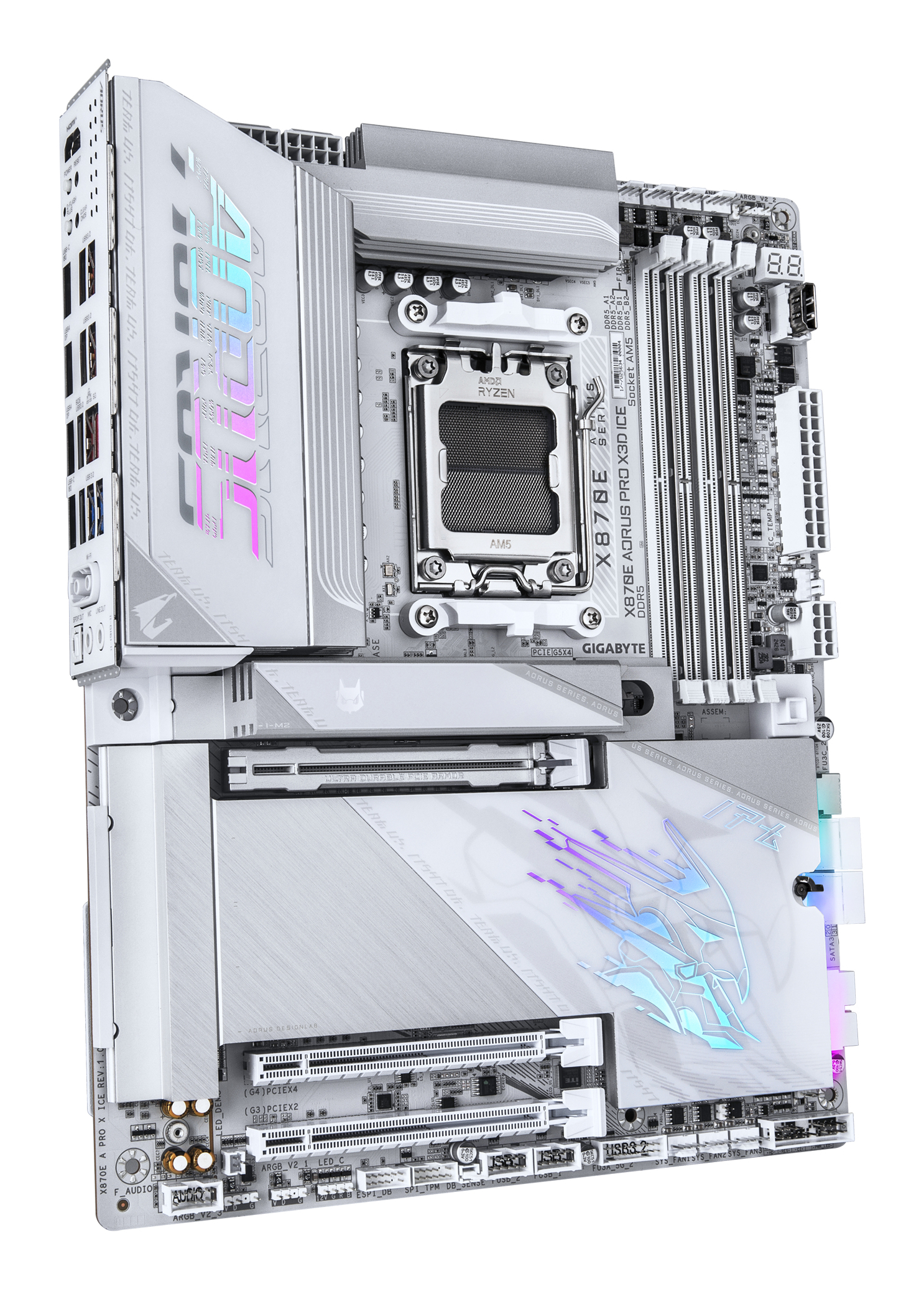 Gigabyte MB, X870E A PRO X ICE - imagine 3