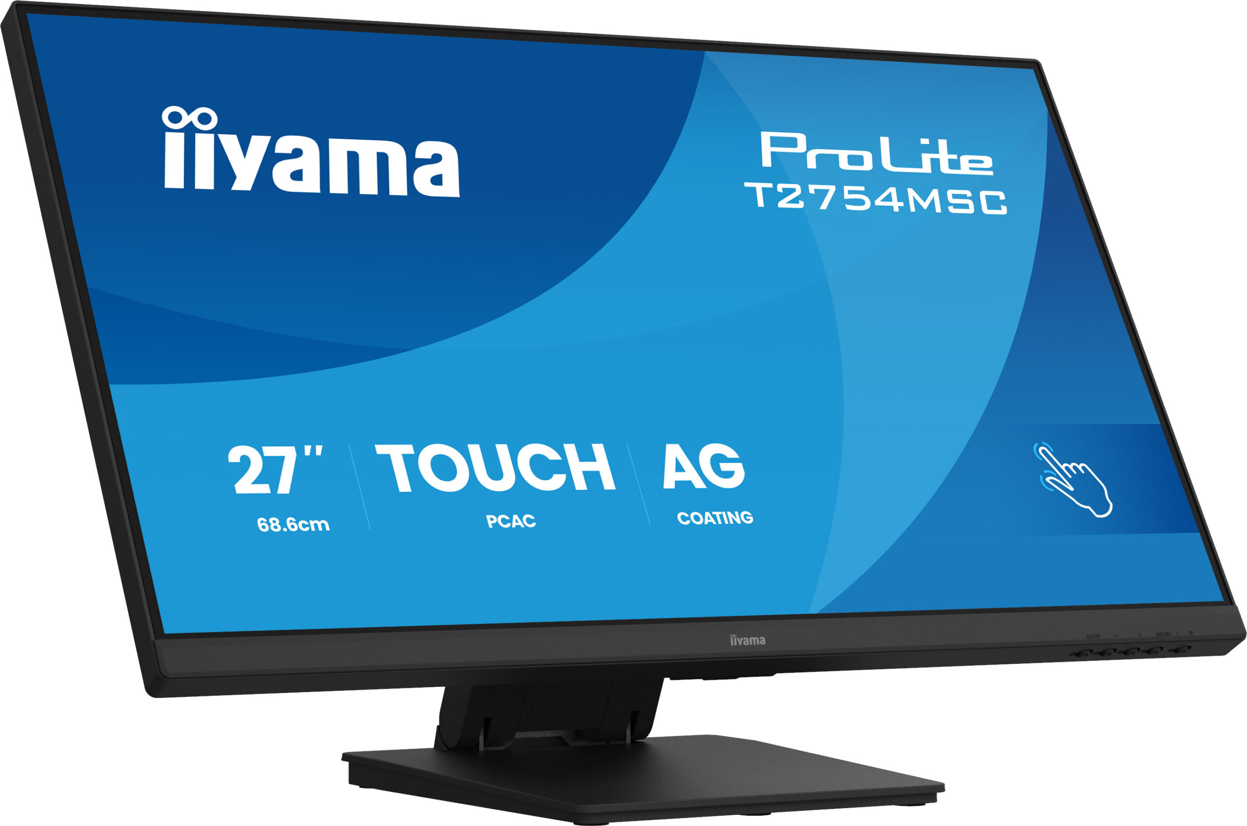 Iiyama Monitor TOUCH InCell PCAP 10pt touchscreen IPS 1920x1080 83Hz, 16:9, 300cd, T2754MSC-B2AG