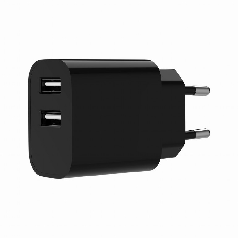 Gembird ALIMENTATOR retea 220V, universal, 2 x USB-A 2.4A, max. 12W, protectie, TA-UC-2A12-01-BK