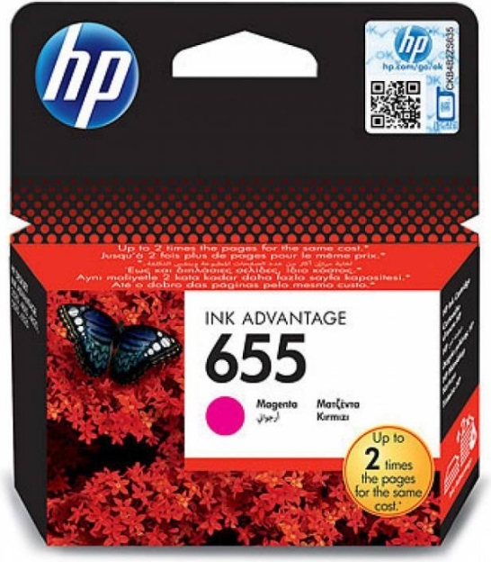 HP Cartus Cerneala Original Magenta, nr.655 pentru DJ3525|4615|4625|5525|6525, CZ111AE