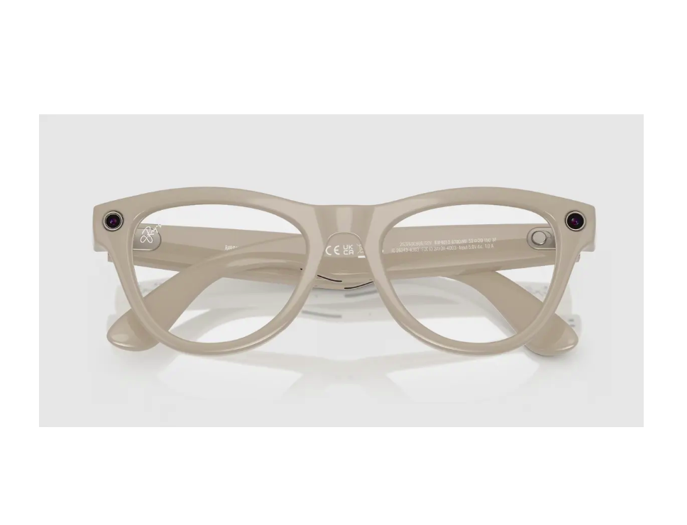 RAYBAN Ray-Ban Meta Skyler Gen 1 High Bridge FIT Shiny Chalky Gray, RW4010 6700MF 52-20