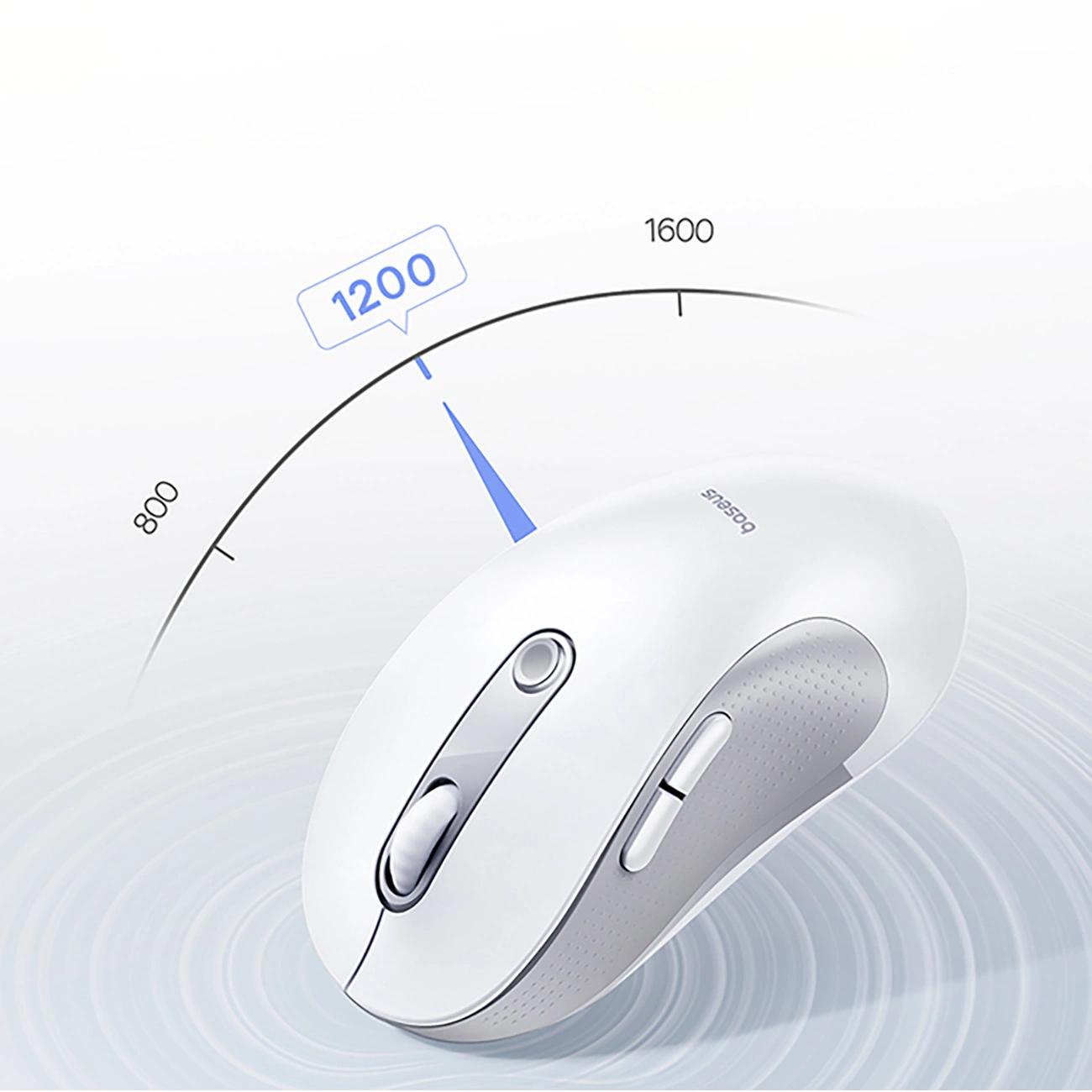 Baseus MOUSE F02 PC sau NB wireless, bluetooth, optic, 800/ 1200/1600 dpi, click silentios, B0203202