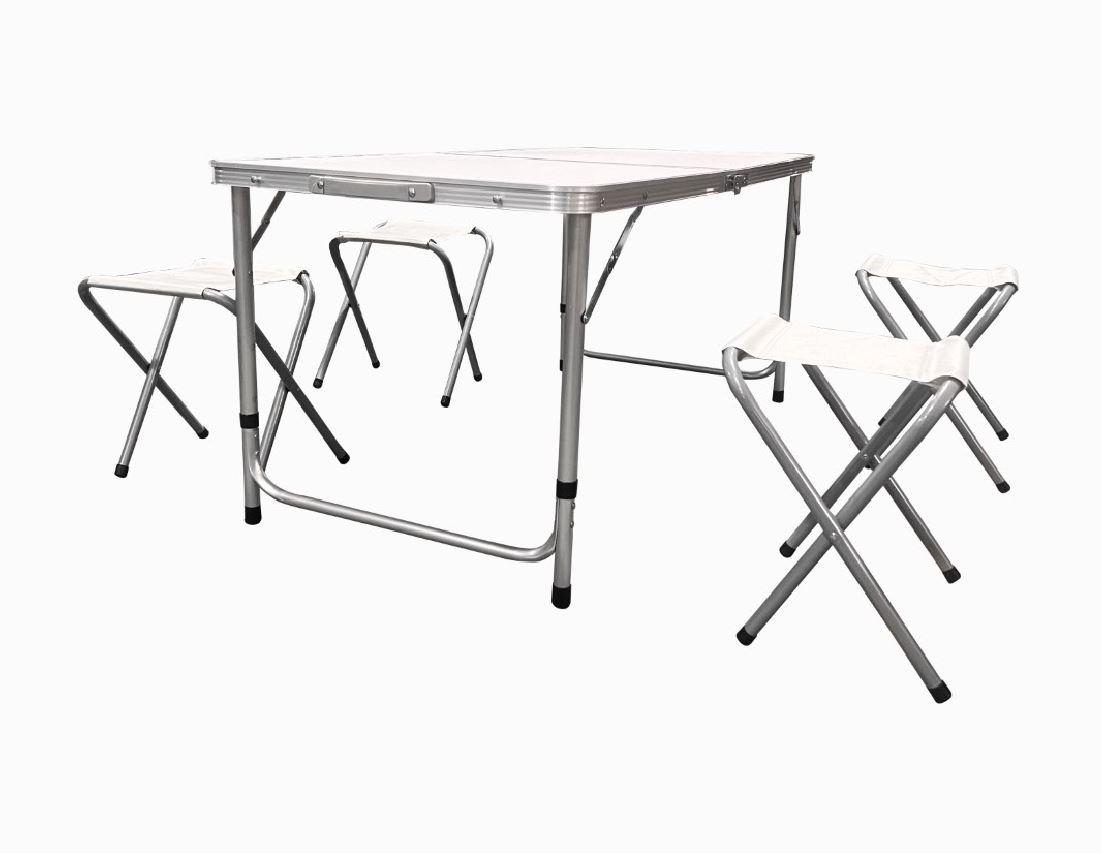 HEINNER SET 4 SCAUNE+MASA PLIABILA SERVIETA 120x60x70CM, DSCS001