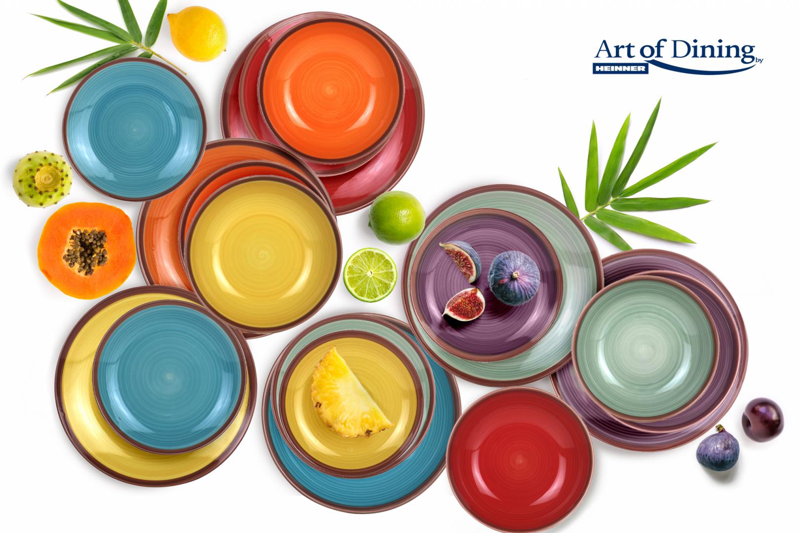 HEINNER SERVICIU MASA CERAMICA 18PCS, AQUARELLE, ART OF DINING BY, HR-WDF-18A - imagine 2