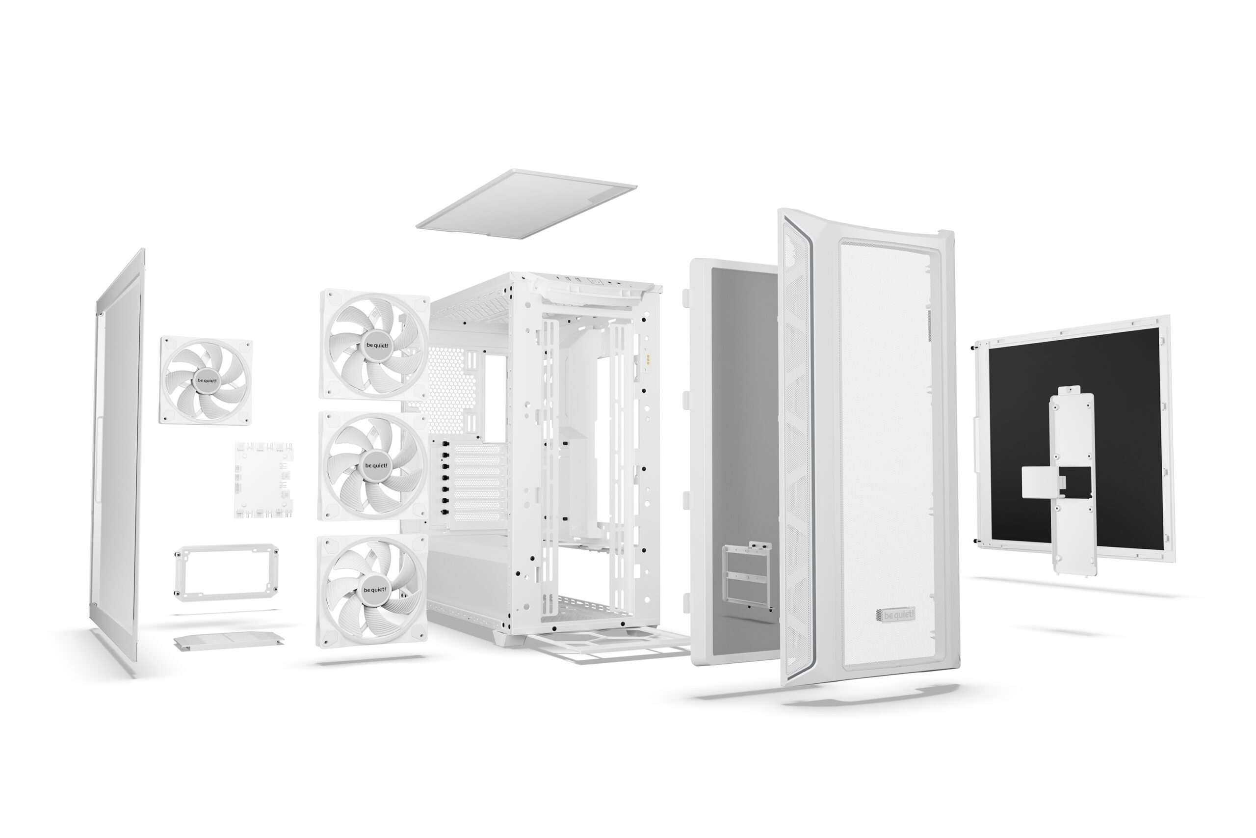Be Quiet CARCASA Shadow Base 800 FX, middle tower, gaming, fara sursa, PSU shroud, 7 sloturi, BGW64 - imagine 8