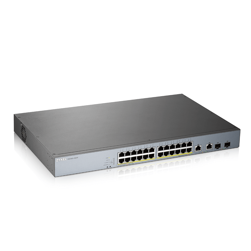 ZYXEL GS1350-26HP 24-PORT GBE POE SWITCH, GS1350-26HP-EU0101F