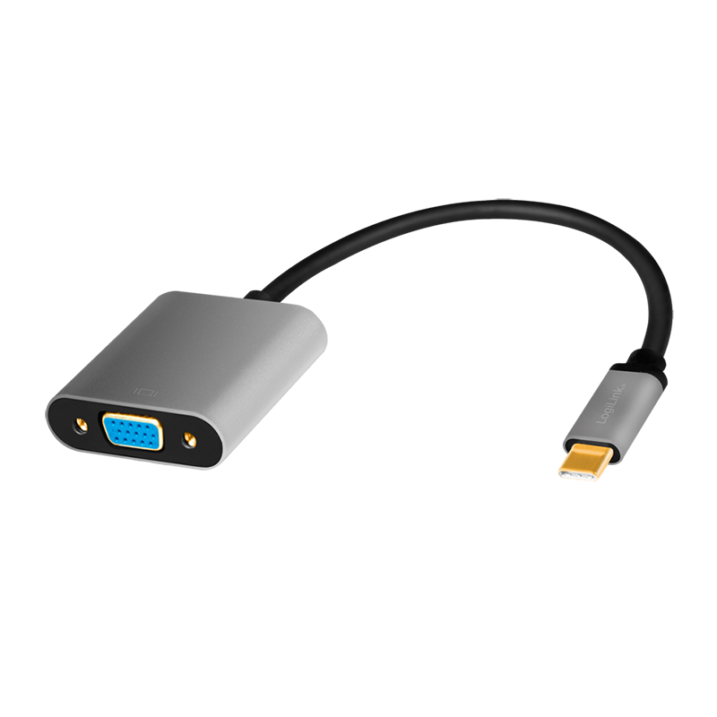 Logilink ADAPTOR video, adaptor USB-C (T) la VGA (M), 0.15m, conectori auriti, rezolutie, CUA0104