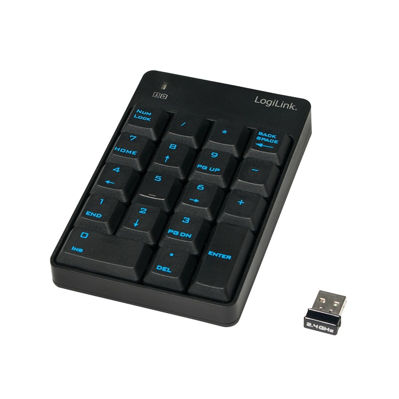 Logilink TASTATURA numerica, wireless, 18 taste, negru, ID0120