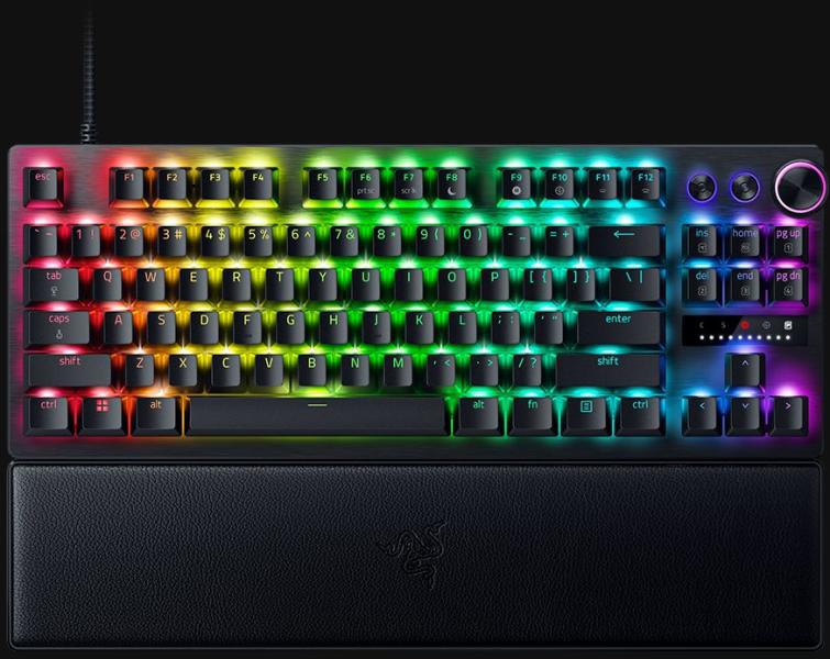 RAZER Tastatura Mecanica Gaming Huntsman V3 Pro Tenkeyless, RGB, USB, negru, RZ03-04980100-R3M1