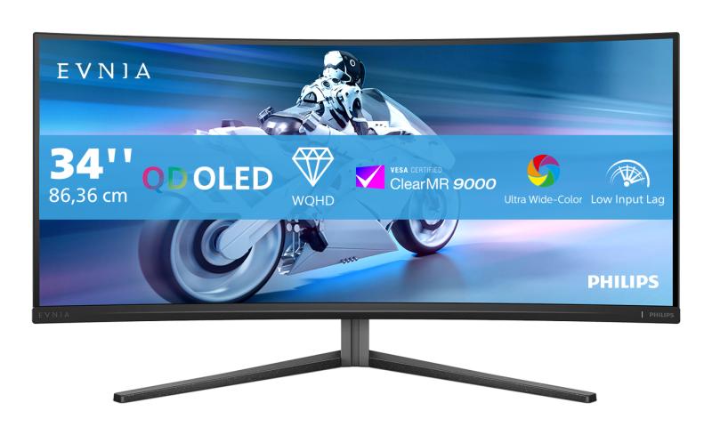 PHILIPS Monitor Consumer, 34", 3440 x 1440 pixeli, Grey, 34M2C6500/00