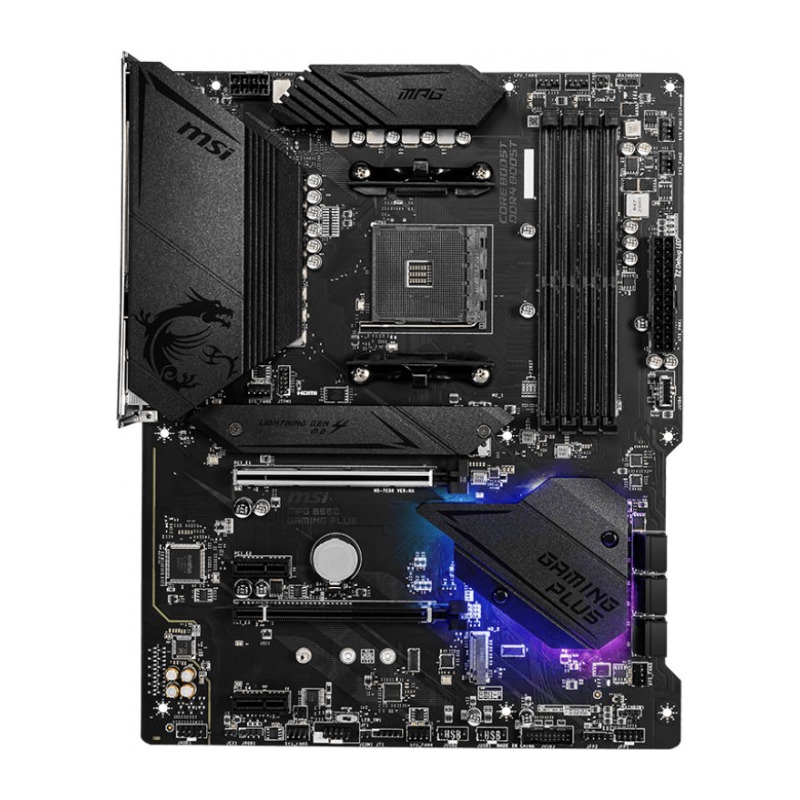 MSI AM4 DDR4 2xM.2 6xSATA HDMI DP ATX MB, MPG B550 GAMING PLUS