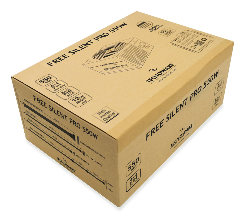 Tecnoware CASE PSU ATX 550W/, FAL551FSP12 - imagine 5