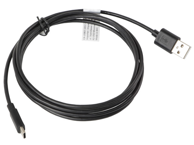 Lanberg Cablu USB-C(M) USB-A(M) 2.0 1,8 m ng, CA-USBO-10CC-0018-BK - imagine 2