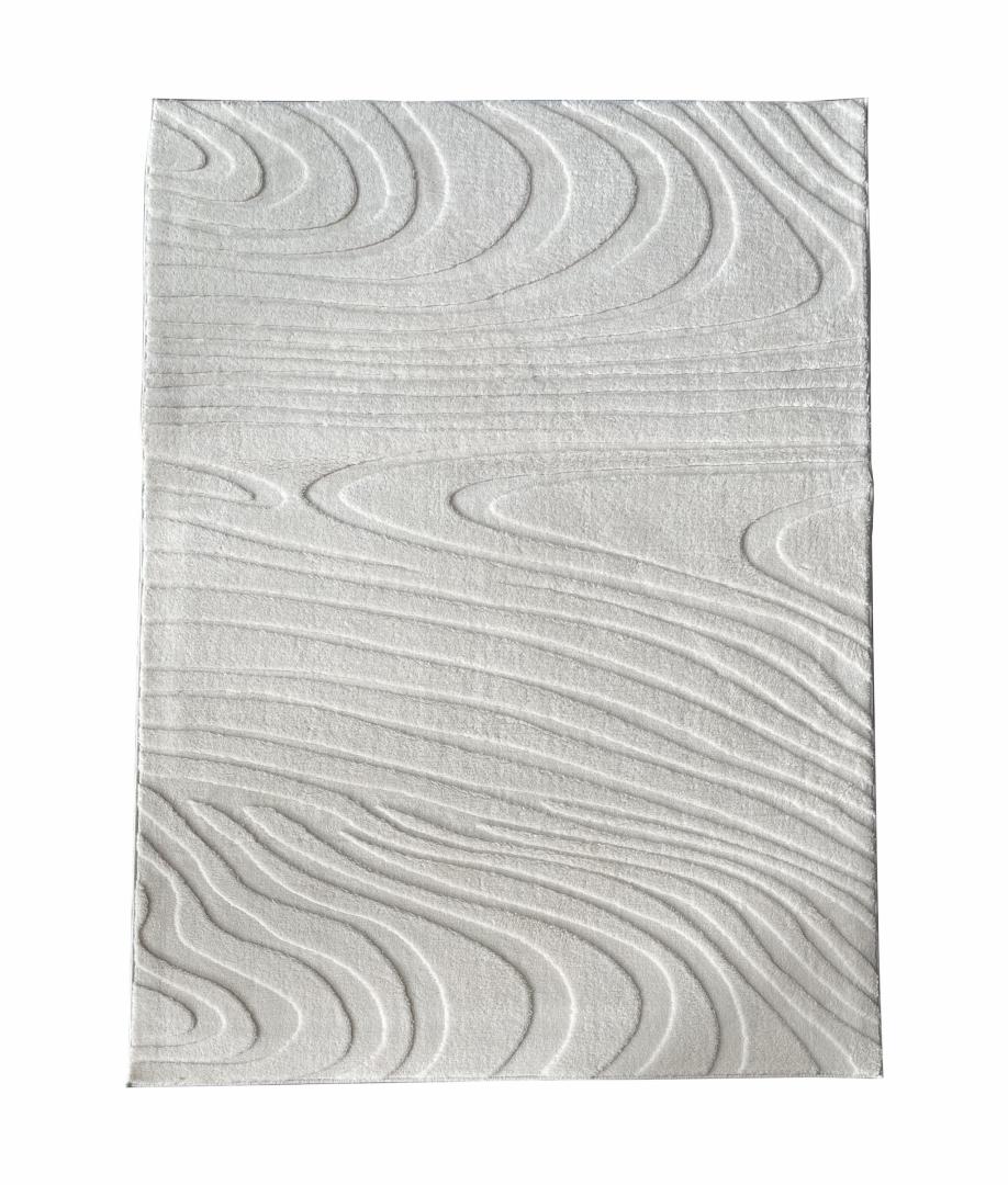 HEINNER Covor, model in relief,Wave,160x230 Crem, HR-WAVRUG160-CRM