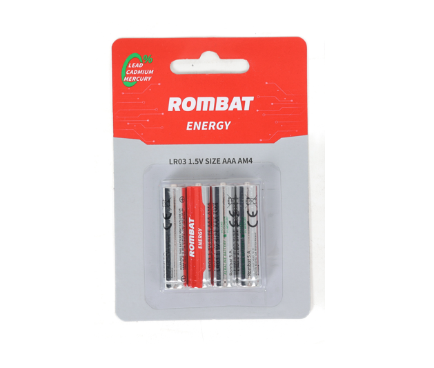 ROMBAT Bateriile alcaline se comercializează la cutie colectiva de 12 blistere a, 000000000300010561