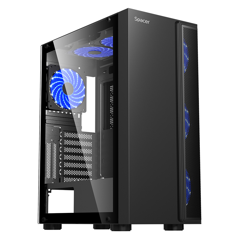 SPACER CARCASA - gaming, Middle Tower, ATX, ICE-HERO, fara sursa, sticla, SPCS-GC-ICE-HERO - imagine 9