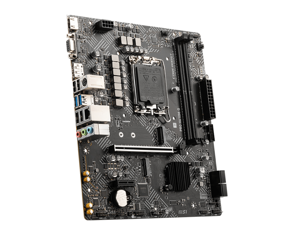 MSI Placa de baza, Socket LGA1700, DDR5, mATX, Negru, PRO H610M-G - imagine 4