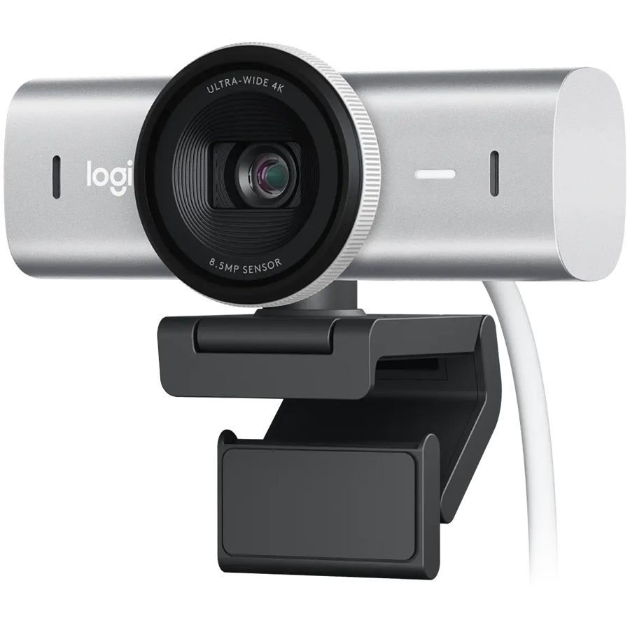 Logitech MX Brio 4K Ultra HD Webcam - PALE GREY - 2.4GHZ - EMEA28-935 - B2C, 960-001554