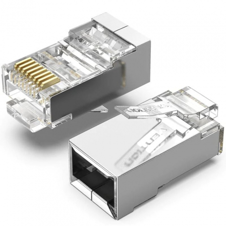 Vention Mufe RJ45 FTP, Cat. 5e, 100 buc pe punga, AWG 23-26, diam. fir 1.02mm, conectori, IDAR0-100