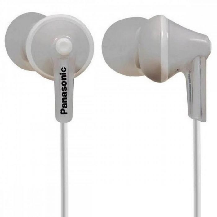Panasonic range 6Hz - 24kHz, 16W, 104dB/mW, closed type headphones, length of cord, RP-HJE125E-W