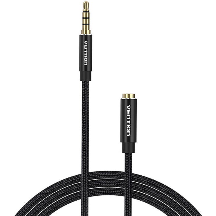 Vention Cablu audio, Jack 3.5mm (T) la Jack 3.5mm (M), 3m, conectori auriti, braided BBC, BHCBI