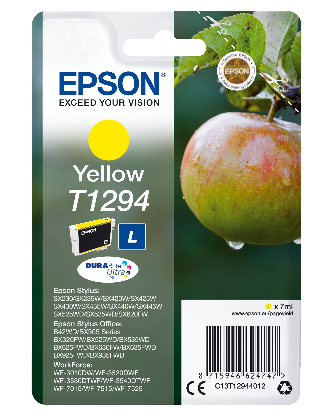 Epson Cartus cerneala Yellow T129440, C13T12944012