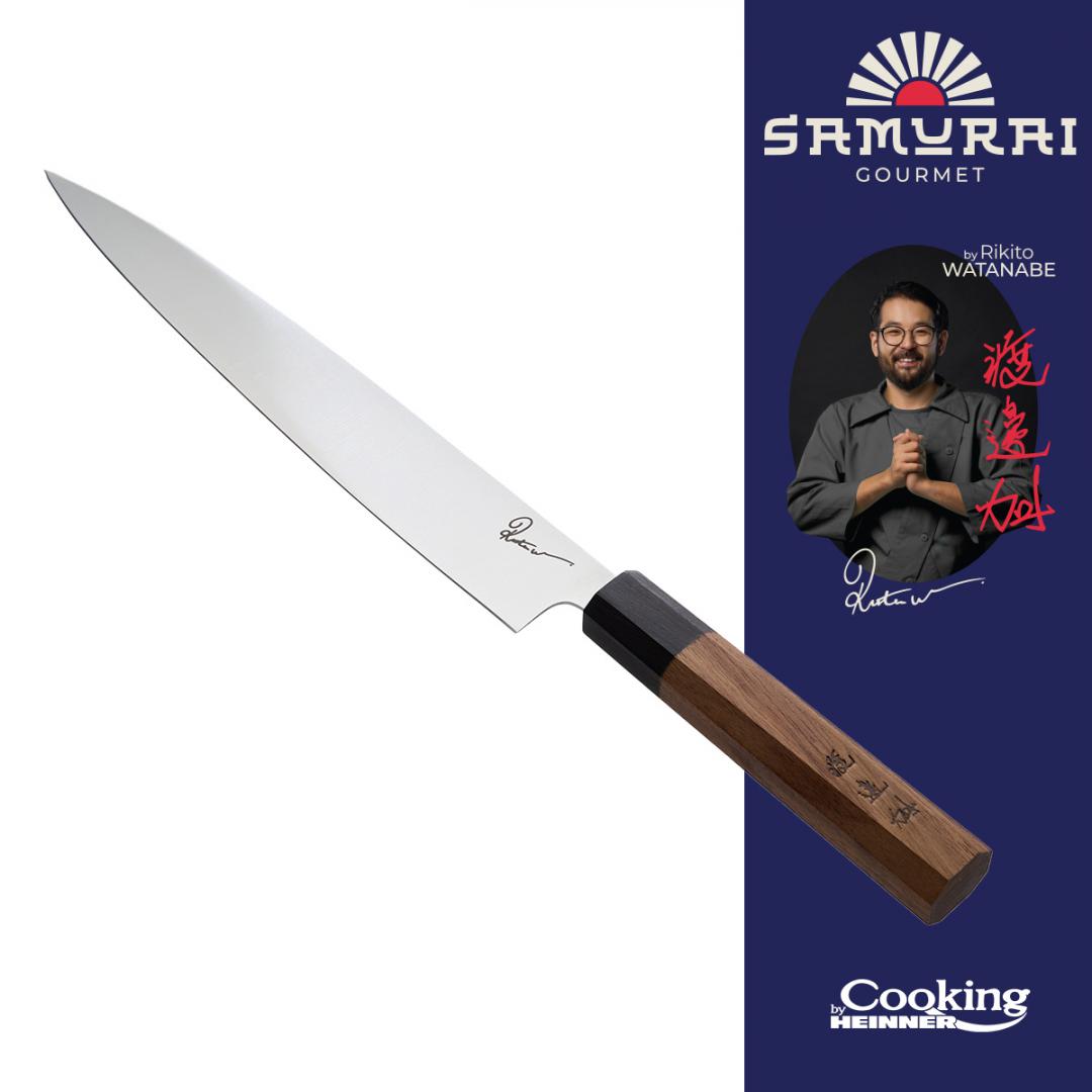 HEINNER CUTIT SUJIHIKI 24 CM, RIKITO WATANABE, SAMURAI GOURMET, COOKING BY, HR-EVI-R24