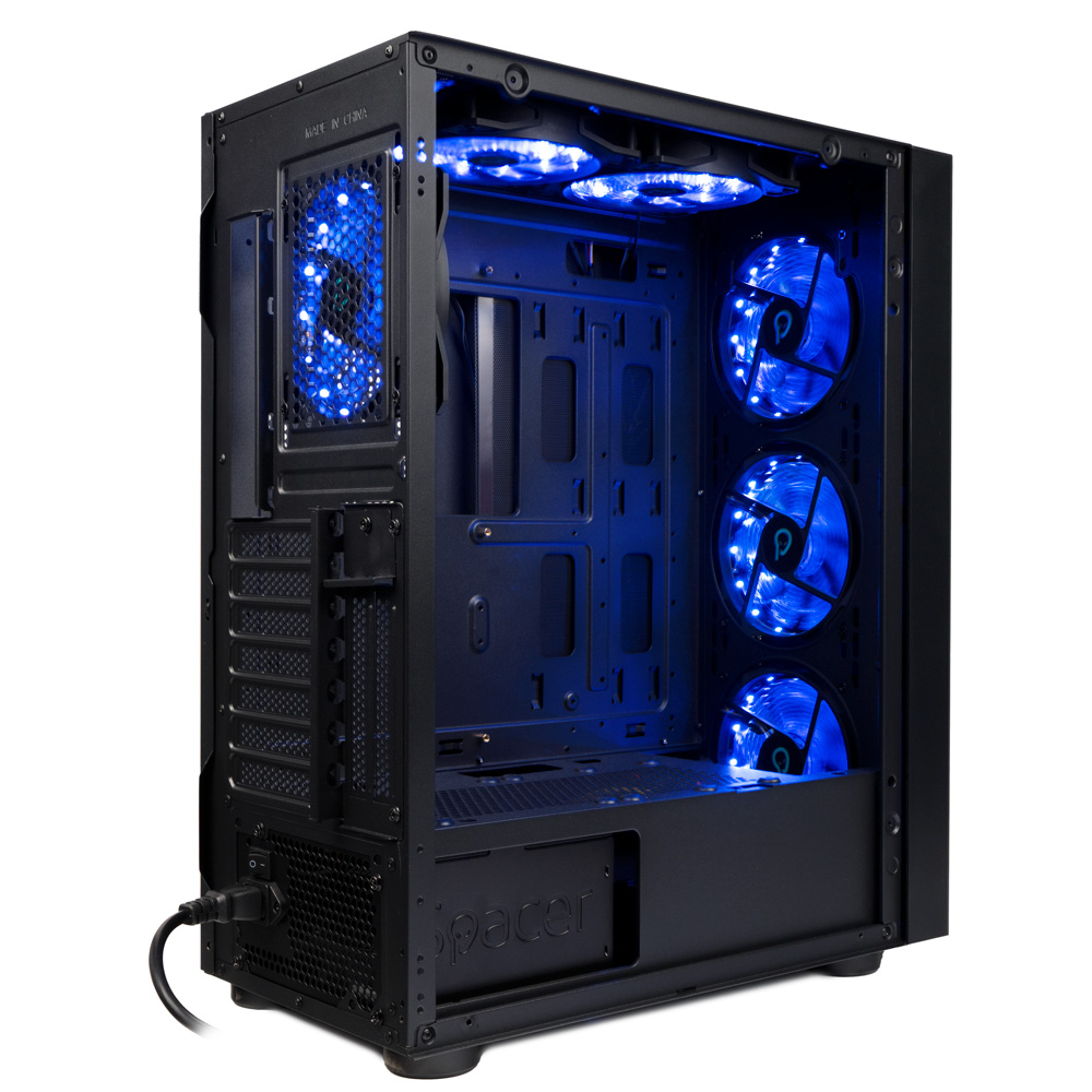 SPACER CARCASA - gaming, Middle Tower, ATX, ICE-HERO, fara sursa, sticla, SPCS-GC-ICE-HERO - imagine 4