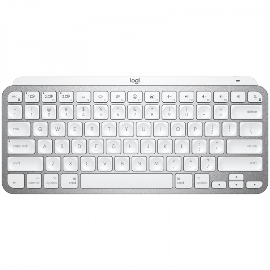 Logitech MX Keys Mini For Mac Minimalist Wireless Illuminated Keyboard - PALE GREY - US, 920-010526