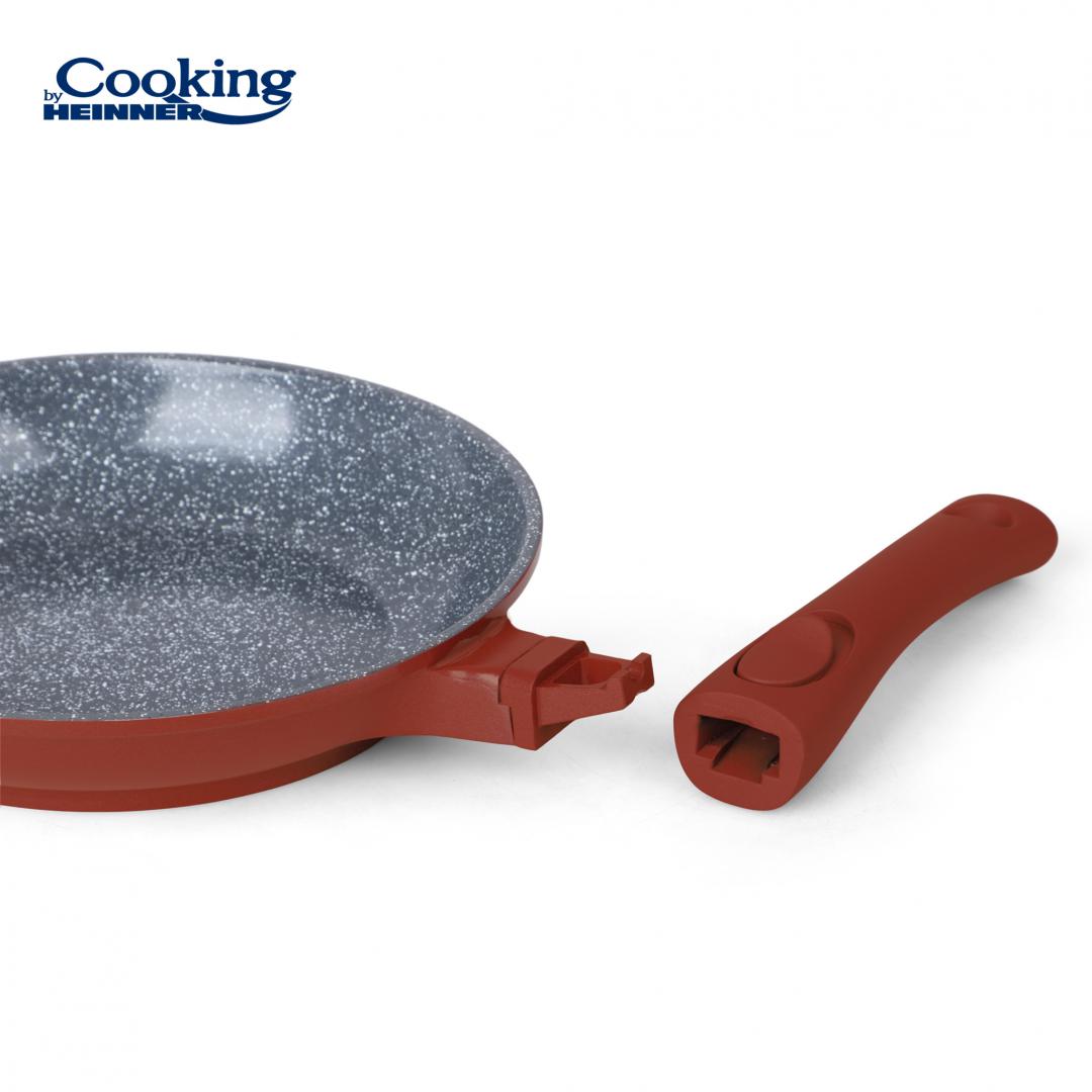 HEINNER TIGAIE ALUMINIU TURNAT + CAPAC 24x4.8 CM, CALABRIA, COOKING BY, HR-JLG-24T - imagine 3