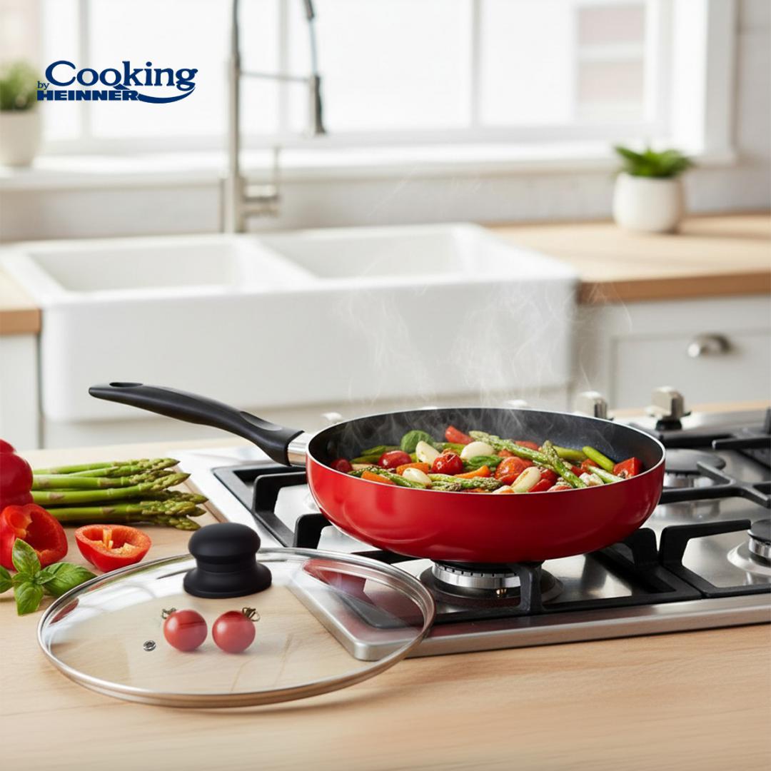 HEINNER TIGAIE ADANCA ALUMINIU PRESAT+CAPAC 24x6.5 CM, COOKING BY, HR-NL-24TC - imagine 7