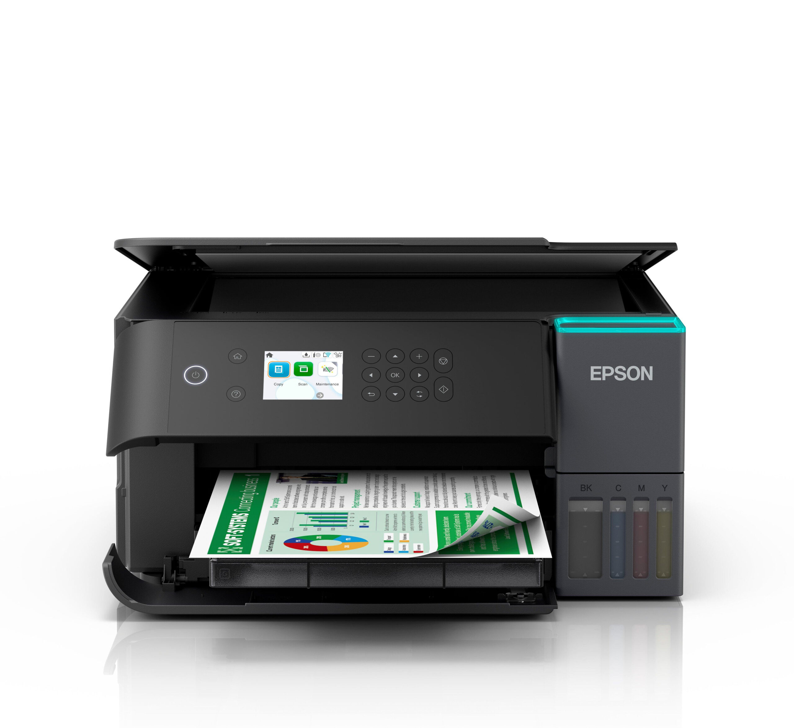 Epson Multifunctional Inkjet CISS Color L6360, A4, Impr.|Scan.|Cop., 33 ppm mono, 20ppm, C11CL42401