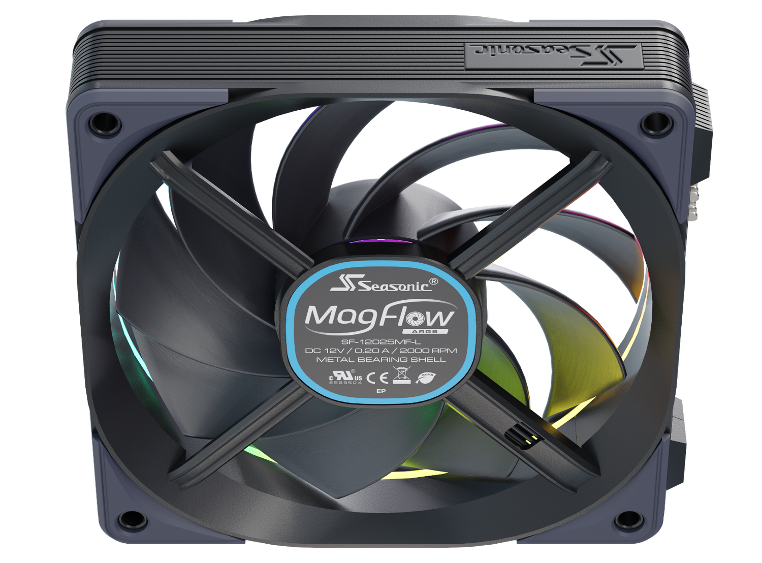 Seasonic Ventilator MagFlow 120 ARGB, MAGFLOW-1 ARGB - imagine 13
