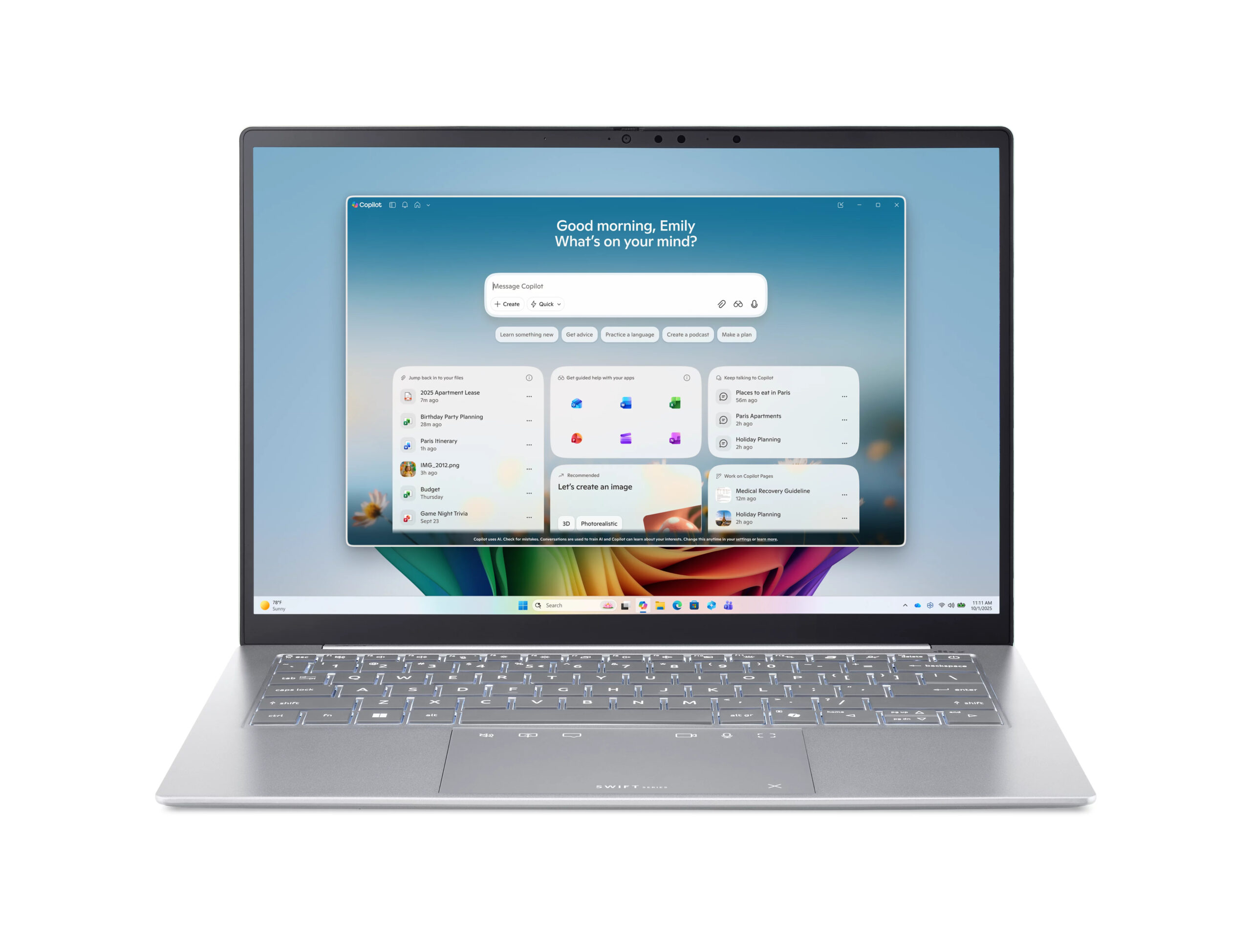 Acer Notebook SFE14-I51 CU7-355 14"/16/512GB W11, NX.JVQEX.00A