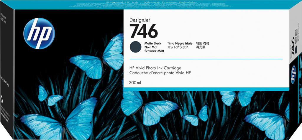 HP Cartus Cerneala Original Matte Black, nr.746 pentru Design Jet Pro2|Pro 44| Z6| Z6dr|Z9+, P2V83A