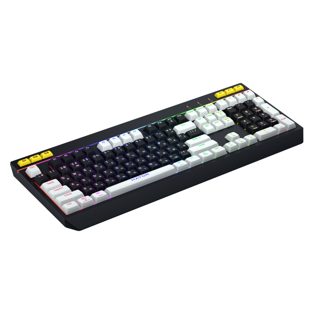 HATOR Tastatura Gaming Icefall, RGB, USB, Negru, HTK400US - imagine 3