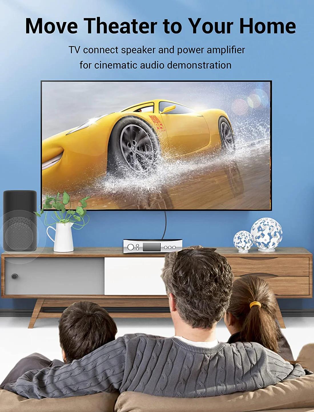 Vention Cablu optic audio, S/PDIF (T) la S/PDIF (T), 5.1 canale, 1.5m, conectori auriti, gri, BAVHG - imagine 5