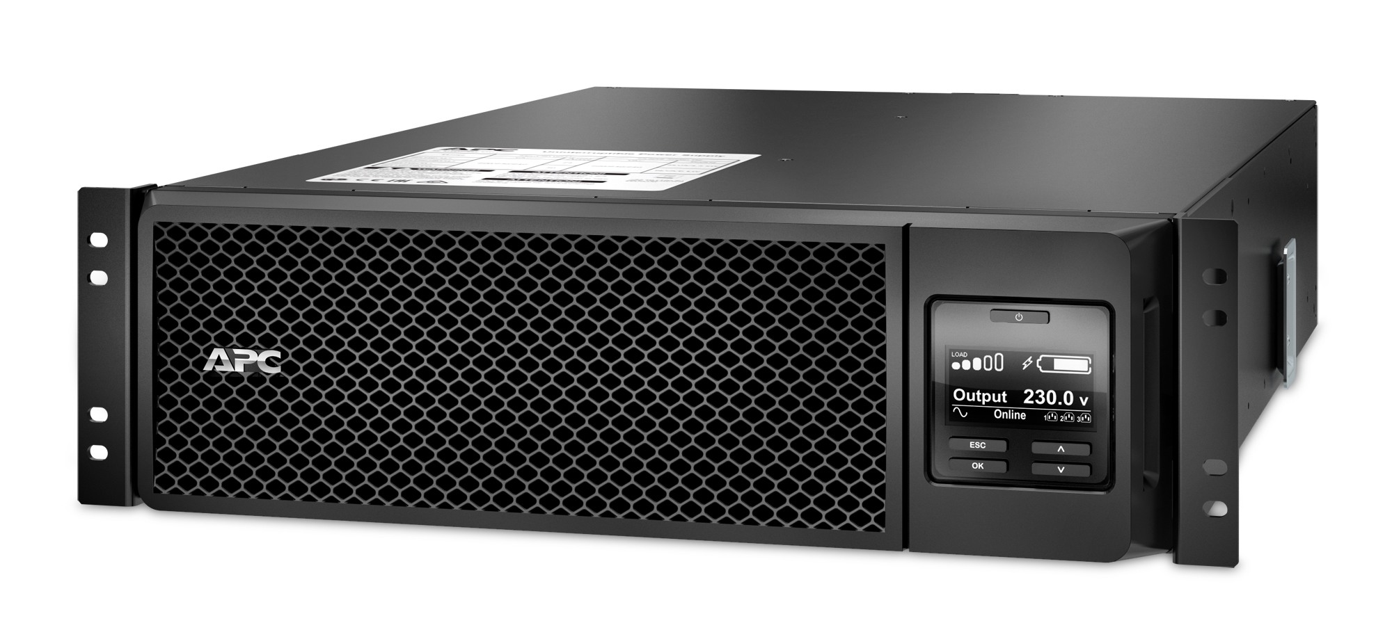 APC UPS Smart-UPS SRT Online cu sin pura,rack,5000VA /4500W,AVR,IECx10,1x,LCD,1-10 min, SRT5KRMXLI