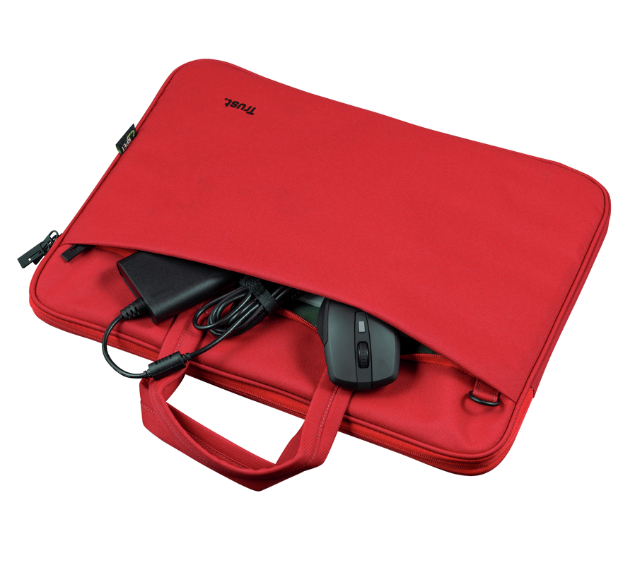 Trust Bologna Bag ECO 16" laptops rosu, TR-24449 - imagine 3