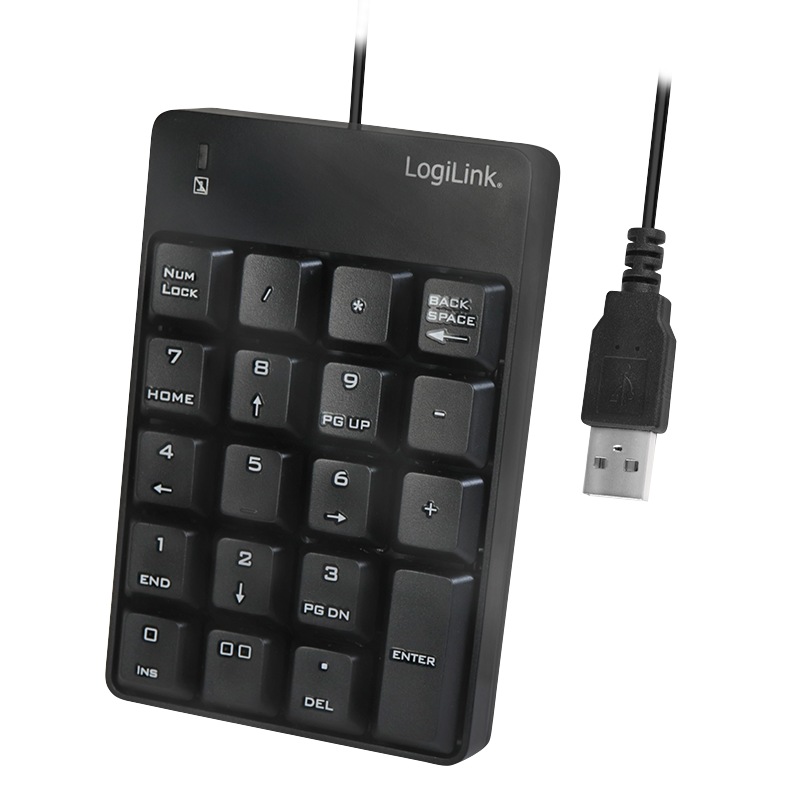 Logilink TASTATURA numerica, USB, 19 taste, negru, ID0184