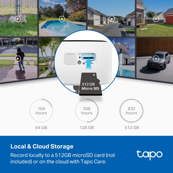 Tp-Link CAMERA IP Exterior, acumulator integrat 5200mAh pana la 180 zile autonomie, IP66, Tapo C400 - imagine 4